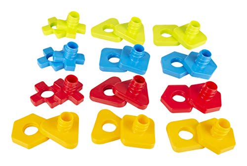 Image of Giggles - Nico The Giraffe & Funskool Nuts and Bolts, Shape & Colours