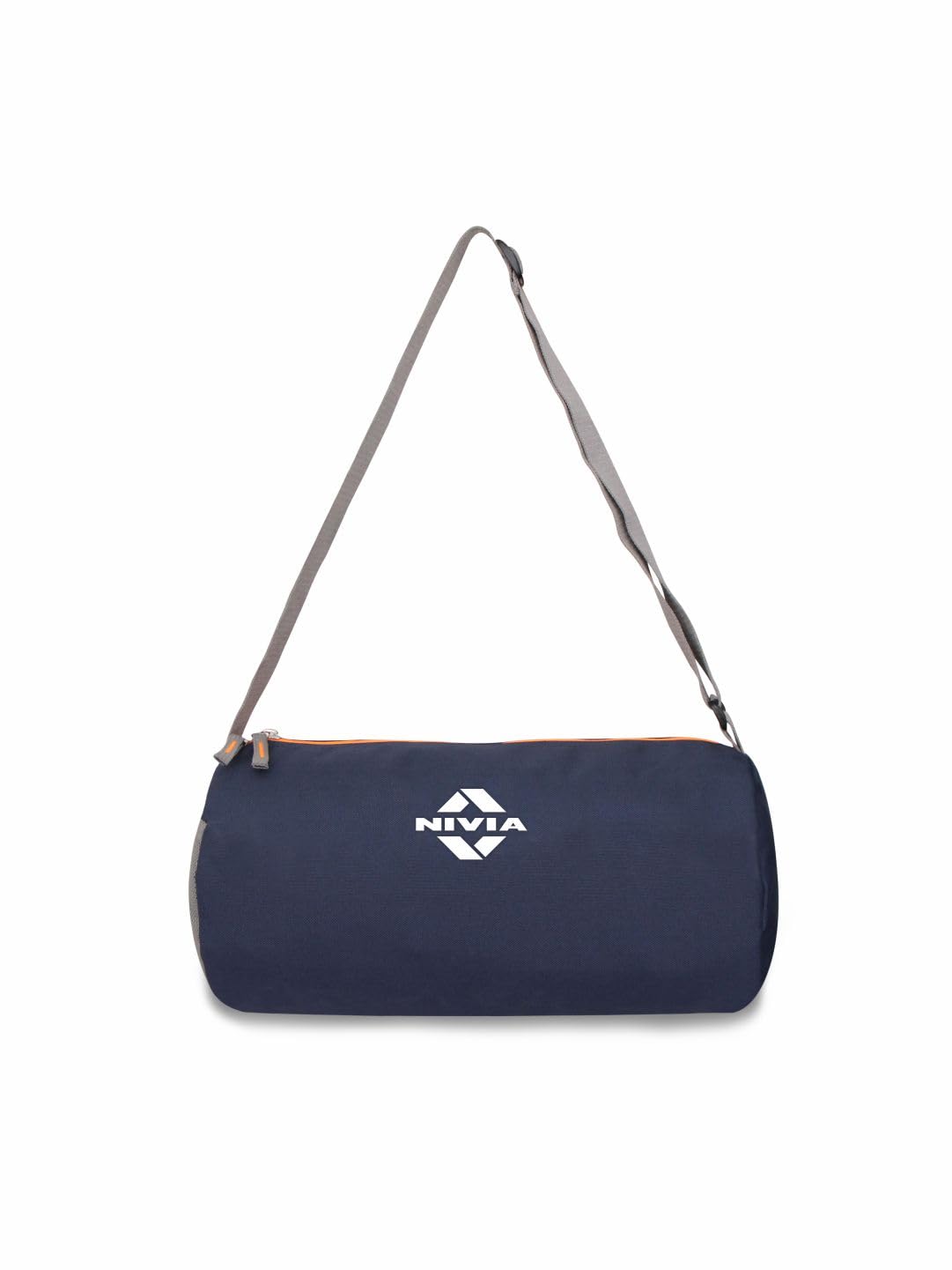 NIVIA Basic Duffle Polyester Bag/Gym Bags/Adjustable Shoulder Bag for Men/Duffle Gym Bags for Men/Fitness Bag/Carry Bags/Sports & Travel Bag/Sports Kit/Duffle Bags Travel (Navy Blue/Orange) Standard (B07NLB9H8Z) Amazon Price History, Amazon Price Tracker