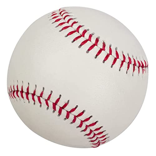 OSOLADY Training Baseballs for Hitting Bat and Rounders Bat Swing Night Practice Baseball Practice Baseballs Baseball Bats Softball Outdoor Glowing Baseball White PVC