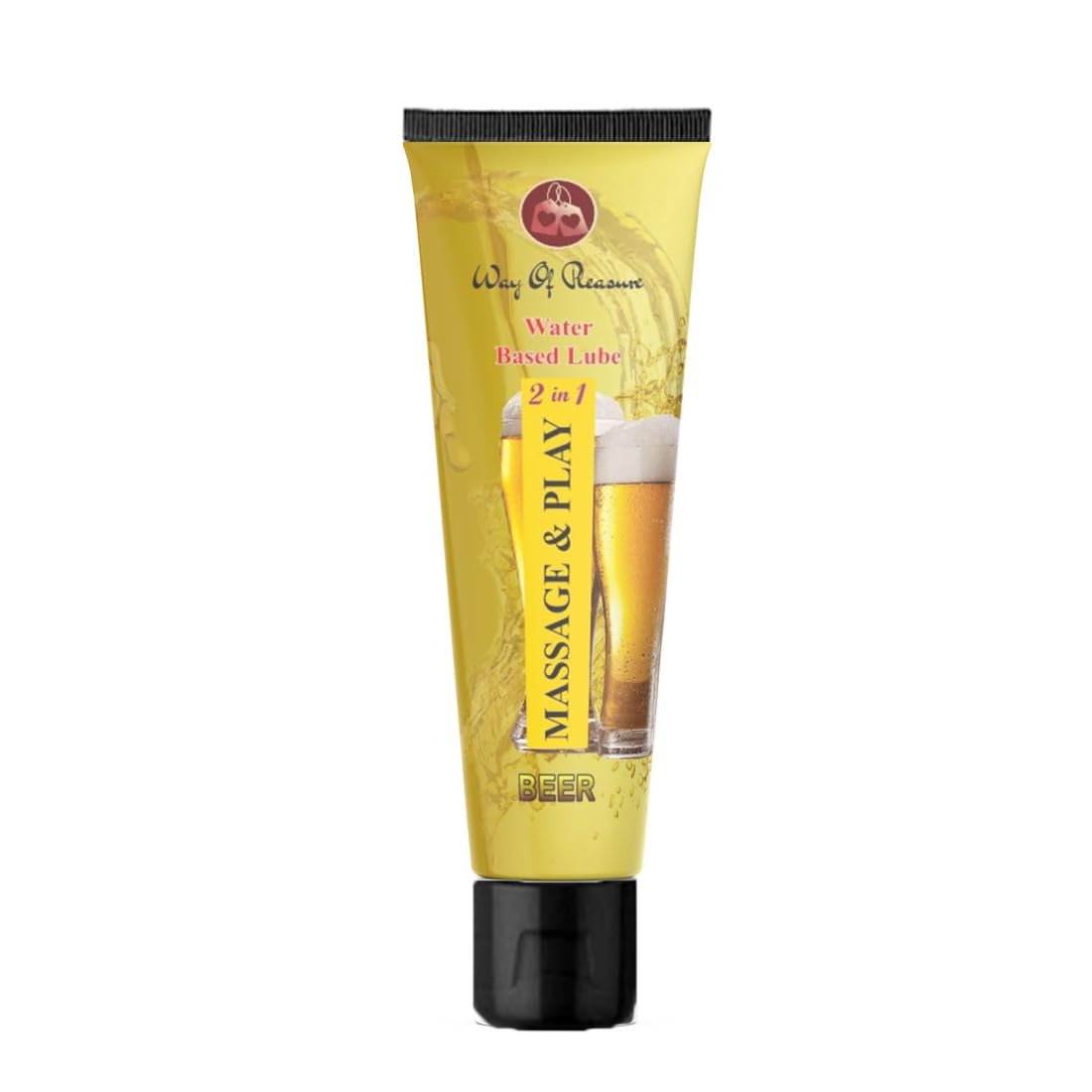 way of pleasure Lubricant Flavored Water Based Non-Sticky Massage Gel (Beer) Pack Of 2-picture-12