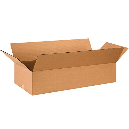 Image of TAPE LOGIC 28x12x6 Flat Corrugated Boxes, Flat, 28L x 12W x 6H, Pack of 25 | Shipping, Packaging, Moving, Storage Box for Home or Business, Strong Wholesale Bulk Boxes