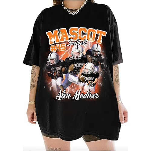 Personalized Football Game Day Shirt Customized Football Shirt with Photo Name Number