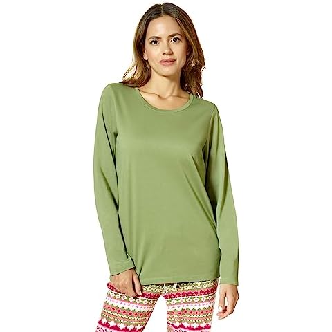 HUE Women's Long Sleeve Sleep Tee Cover