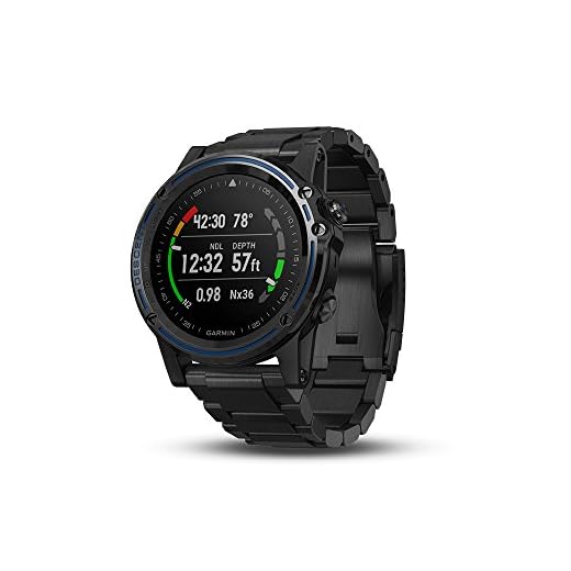 Garmin Descent Mk1, Watch-Sized Dive Computer with Surface GPS, Includes Fitness Features, Gray Sapphire with DLC Titanium Band