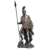 Roman God Mars Sculpture - Greek God Ares - H: 12.25 Inch - God of War and The Military Statue