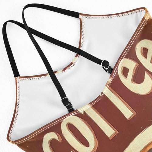 KLL Girls 1 Piecing Swimsuits Swimwear Bathing Suits for Girls 4T Coffee4