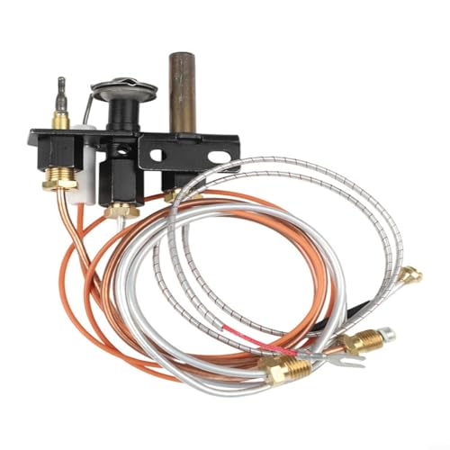 Zeroupshop Conjunto piloto de gas de 3 vías para reemplazo de chimenea de propano y gas natural, incluye tubo piloto de 18 pulgadas, termopar de 26 pulgadas, termopila de 33 pulgadas, encendedor de 26