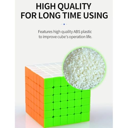 Image of QiYi QiFan S2 6x6 Speed Cube | Stickerless Bright Finish and Frosted Surface | Smooth Turning, High Stability and Budget Friendly 6x6x6 Professional Puzzle