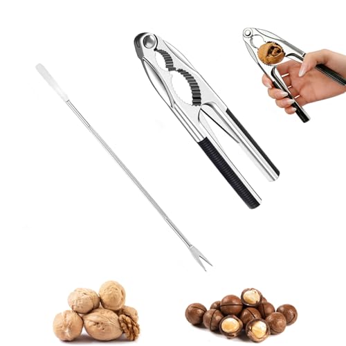 muahmuah Nussknacker Walnüsse Nußknacker Walnussknacker mit Rutschfestem Griff Multifunktionaler Nussknacker Geeignet zum Schälen von Walnüssen Nüssen Hummern Usw (2-teiliges Set)