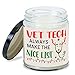 MEDROC Vet Tech Candle Vet Tech Always in Nice List Christmas Gift for Veterinary Coworker, Christmas Gift for Vet Tech Women Men, Veterinary Technician Christmas Home Decoration Gift