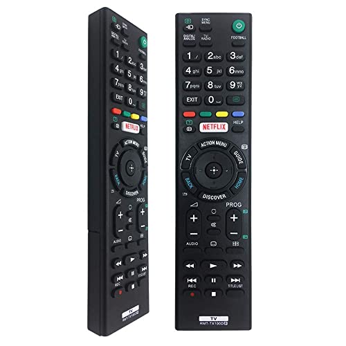 Replacement Universal Sony TV Remote Control for All LED LCD Plasma Bravia Sony Televisions Remote Control RMT-TX100D RMT-TX101D RMT-TX101J RMT-TX102D RMT-TX200E RMT-TX300E-No Setup Required1