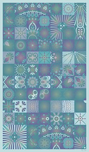 Alfombras Cocina Vinilo Turquesa Marca DobleUve Estudio