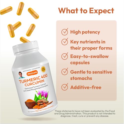 Image of ANDREW LESSMAN Turmeric 400 mg 60 Capsules