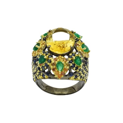 Bague fiançailles argent citrine pour sublimer vos soirées de gala