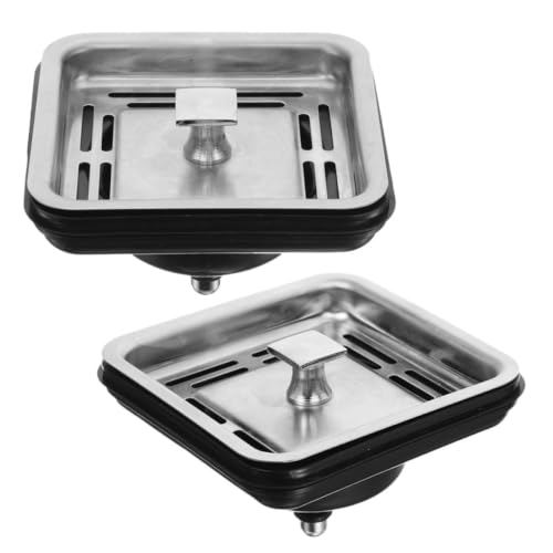Tapón de fregadero de cocina con amortiguación de ruido y acero inoxidable para triturador 2