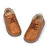 Meckior Toddler Boys Girls Dress Shoes Little Kid Oxford Shoes Wedding Church Dress Shoes PU Leather Lace Up School…