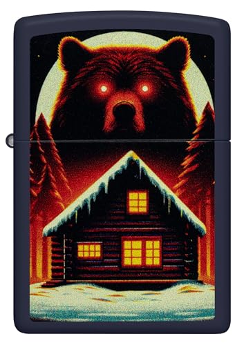 Encendedor Zippo windproof Navy Matte metálico miniatura 2