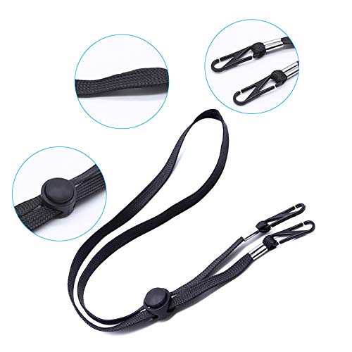 Verstelbare koord, 10 stuks - nekkoord, maskerbanden, maskerband, mondbescherming, nekkoord voor gezichtsbescherming en veiligheidsbril, om langdurig te dragen - Image 3