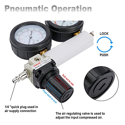 Btshub Cylinder Leak Down Tester Kit Tu-21 Engine Compression Leakdown Detector Leakage Test With 10 12 14Mm Spark Plugs #TOP3
