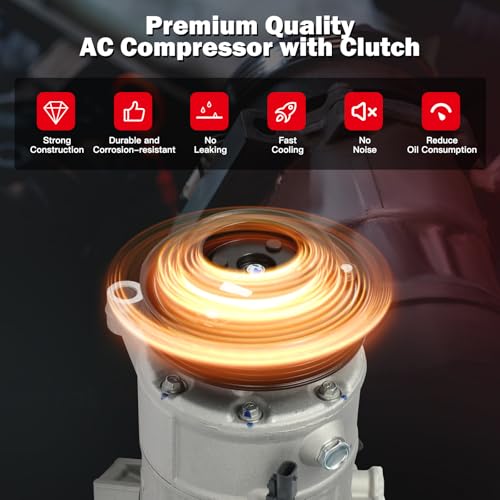 Image of CCIYU AC Compressor w /Clutch for Chevrolet Impala 2.5L 2014-2017