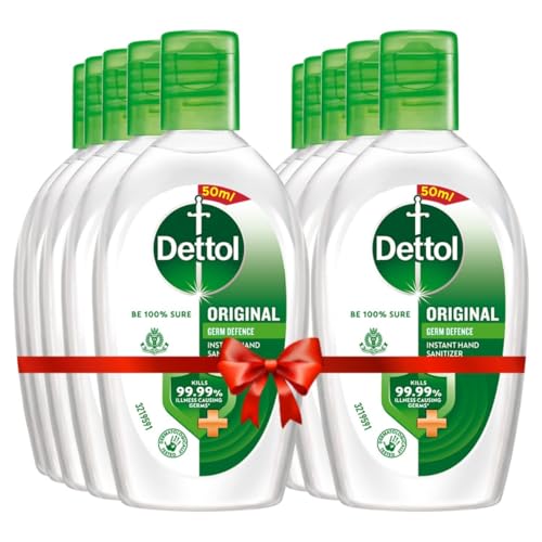 Image of Dettol Original hand Sanitizer 50ml Each (Pack of 10)