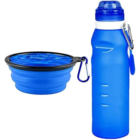 Tanzfrosch Collapsible Dog Water Bowl, Foldable Dog Bottle, Portable Pet Water Bottle for Outdoor Travel, Camping, Hiking, Walking Cover