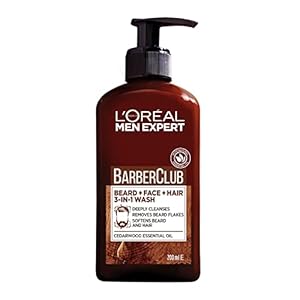 L’Oreal Men Expert Barber Club 3-in-1 Beard, Hair & Face Wash, 200ml