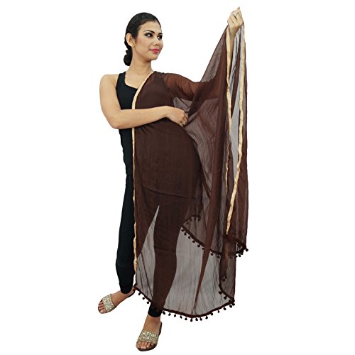 ibaexports Indian Women Scarves Neck Wrap Chunni Long Stole Chiffon Blend Dupatta2