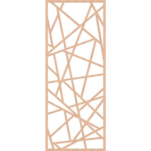 Image of Conway Decorative Pierced Fretwork Wood Wall Panels, 31 3 /8 inchW x 79 3 /8 inchH x 1 /4 inchT, Alder