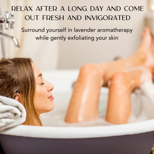 Amaki Herbal Bath Soak Blend of Epsom and Dead Sea Salt Infused with Lavender Essential Oil - for Stress Relief, Reduce Sore Muscle, Skin Soothing - Luxury Gift Set of 2, 8 Ounces Jars - Image 3