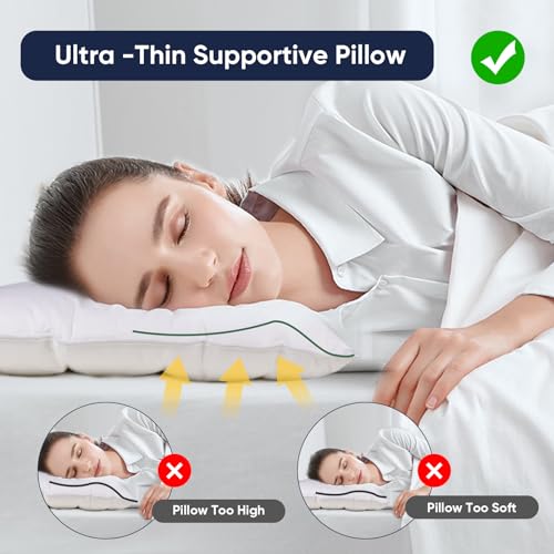 Fouxtel FT-UTPL Flat Pillows For Sleeping Thin thumb #3