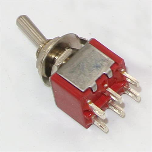 Mini interrupteur à bascule MTS-102 rouge 3 broches pour vos circuits électroniques