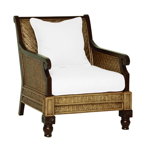 Sillón Plegable Tela Blanco miniatura 1