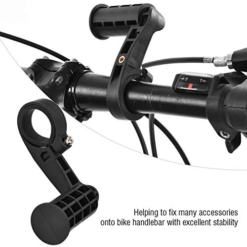 Extensor de guiador de bicicleta leve, suporte de lanterna para bicicleta durável de alta qualidade,