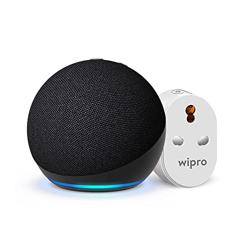 Amazon Echo Dot (5th Gen, Black) Combo with Wipro 16A Smart Plug - Image 2