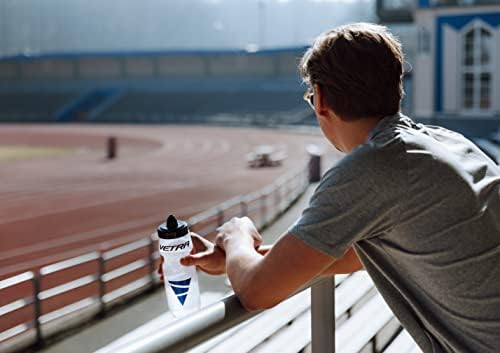 VETRA Sports Water Bottle  650 Milliliter Squeeze Sports Bottle With Leak Proof Valve  Made From True-Taste Polypropylene Without BPA  Great for Running, Cycling, Bike, Football, Volleyball