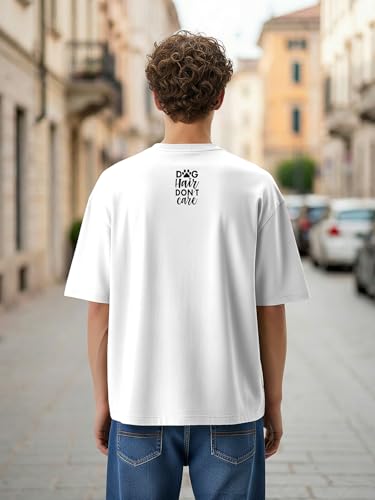 Image of BULLMER Peach Trendy Front Printed oversized Round Neck T-shirt for men