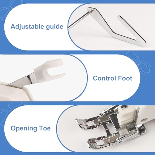 Image of Presser Foot Open Toe Walking Foot Quilting and Sewing Thick Fabrics Compatible with Brother Sewing Machine F033N F033 XC2214002 for Brother Walking Foot Sewing Machine