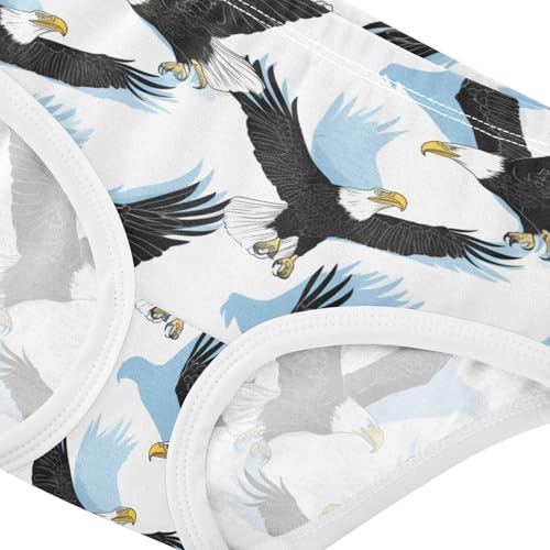 Wusikd Black White Girls' Underwear Cotton American Bald Girls Briefs Soft Toddler Underwear 2T4