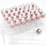【Vielseitig Einsetzbar】Dieses Mini Dropper Bottle Set enthält 40 einzelne Fläschchen mit einem Fassungsvermögen von 5 ml und zuverlässigen Flüssigkeitstropfern. Sie sind perfekt für die Aufbewahrung und Verwendung einer Vielzahl von Flüssigkeiten wie reine ätherische Öle, Pflanzenöle, Aromatherapieöle und Massageöle. Darüber hinaus eignen sie sich auch hervorragend zur Verwendung mit Nagelpflegeölen, um Ihre Nägel und Finger mit Feuchtigkeit zu versorgen und zu schützen.