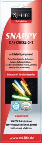 Preisvergleich Produktbild X4-Life Snappy Knicklicht, 15 cm lang, rot 700034