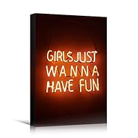 Canvas Wall Art Light Quotes Bedroom Industrial Inspirational Modern Art Multicolor Neon Photography Quotes Urban - 12x18 inches