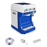 Ice Shaver, 250W Electric Shaved Ice Machine For Home and Commerical Use, Fully Automatic Ice Crusher Machine With Shaving Ice 352lbs/hrs Strong Powerful, Snow Cone Machine Latest Upgraded.
