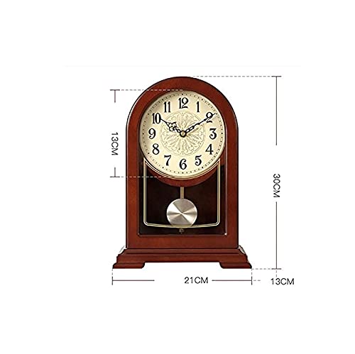 Reloj de péndulo de madera maciza con batería recargable 4
