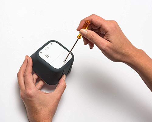 Time Timer LLC Sprint Edition Sky Blue MOD, 60 minute visual analog timer with durable silicone case and optional alert, charcoal gray