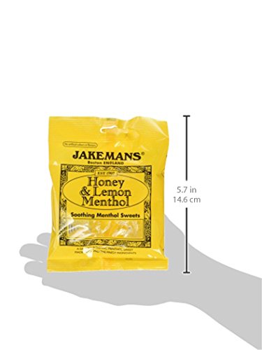 Jakemans Honey & Lemon Menthol Soothing Menthol Sweets 100g