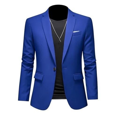Men's Fashion Solid Color Casual Business Gown Blazers Suit Coat2