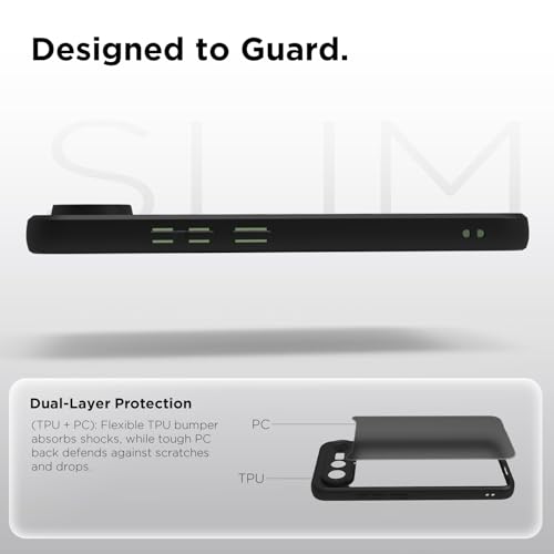 Image of RIGGEAR Shockproof Sleek Hybrid Armor Back Cover Case for Vivo X300 FE 5G (Smoke Black Matte PC + Black TPU Bumper)