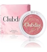 Clubday Classic Color Marbleized Blush Highlighting Face Power Blush Long Lasting Glowing, Smooth...