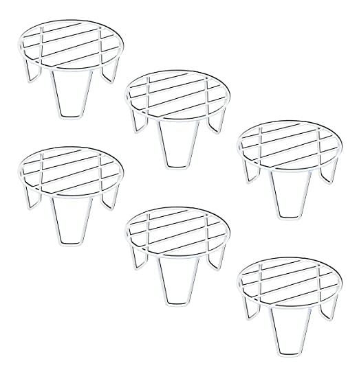 Flower Pot Stand | Gamla Stand | Plant Stand For Balcony |Pot Stand For Indoor/Outdoor Garden Plants (Pack of 6, White) (B0BQYD5DT1) Amazon Price History, Amazon Price Tracker